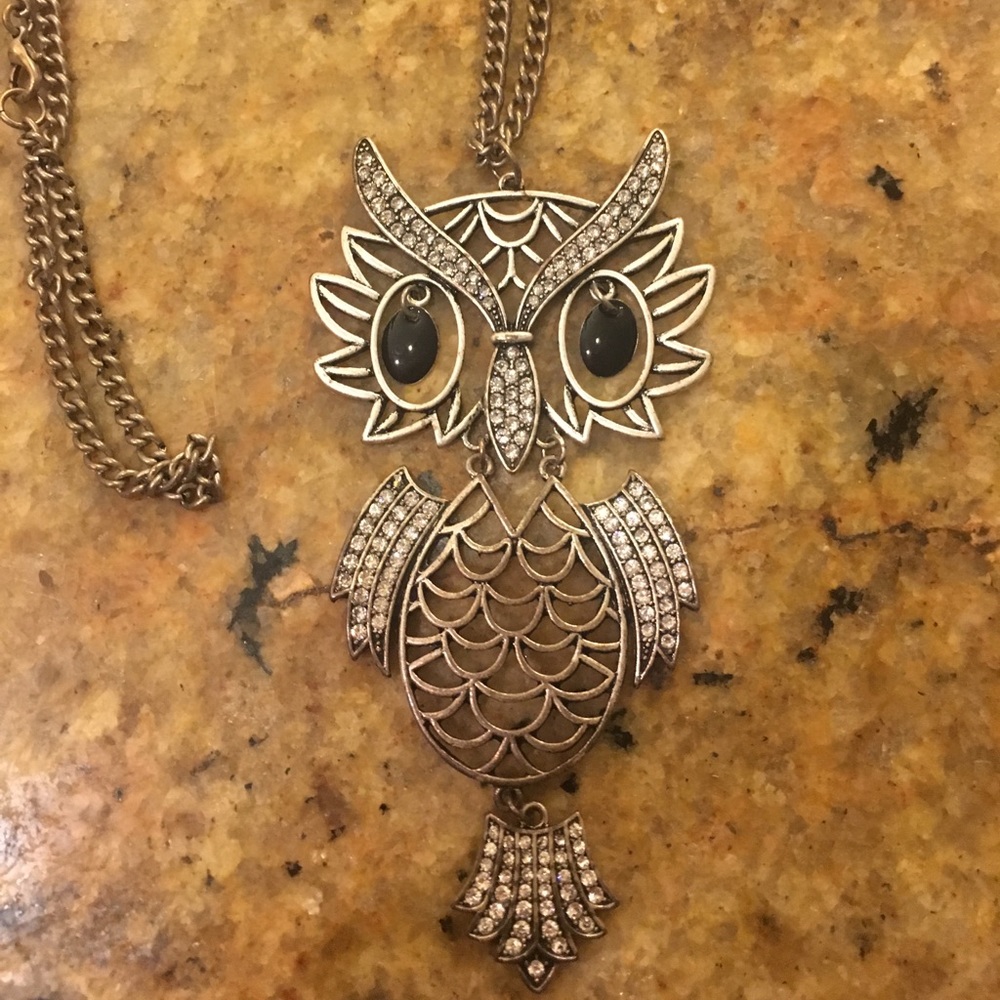 Owl costume necklace