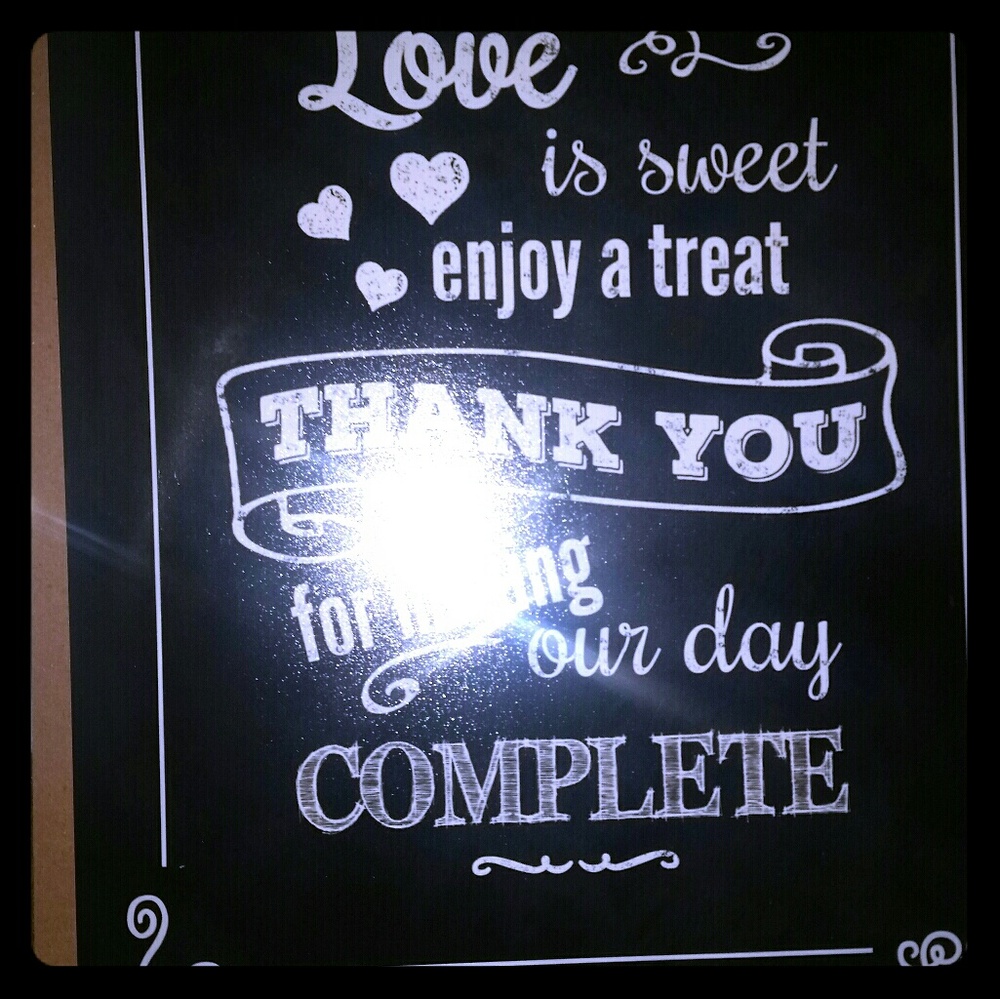 Dessert Table sign