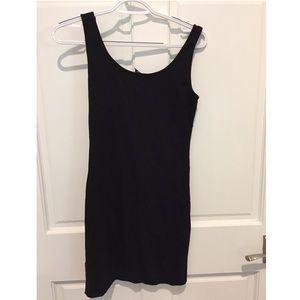H&M black slip dress 95% cotton 5% elastane