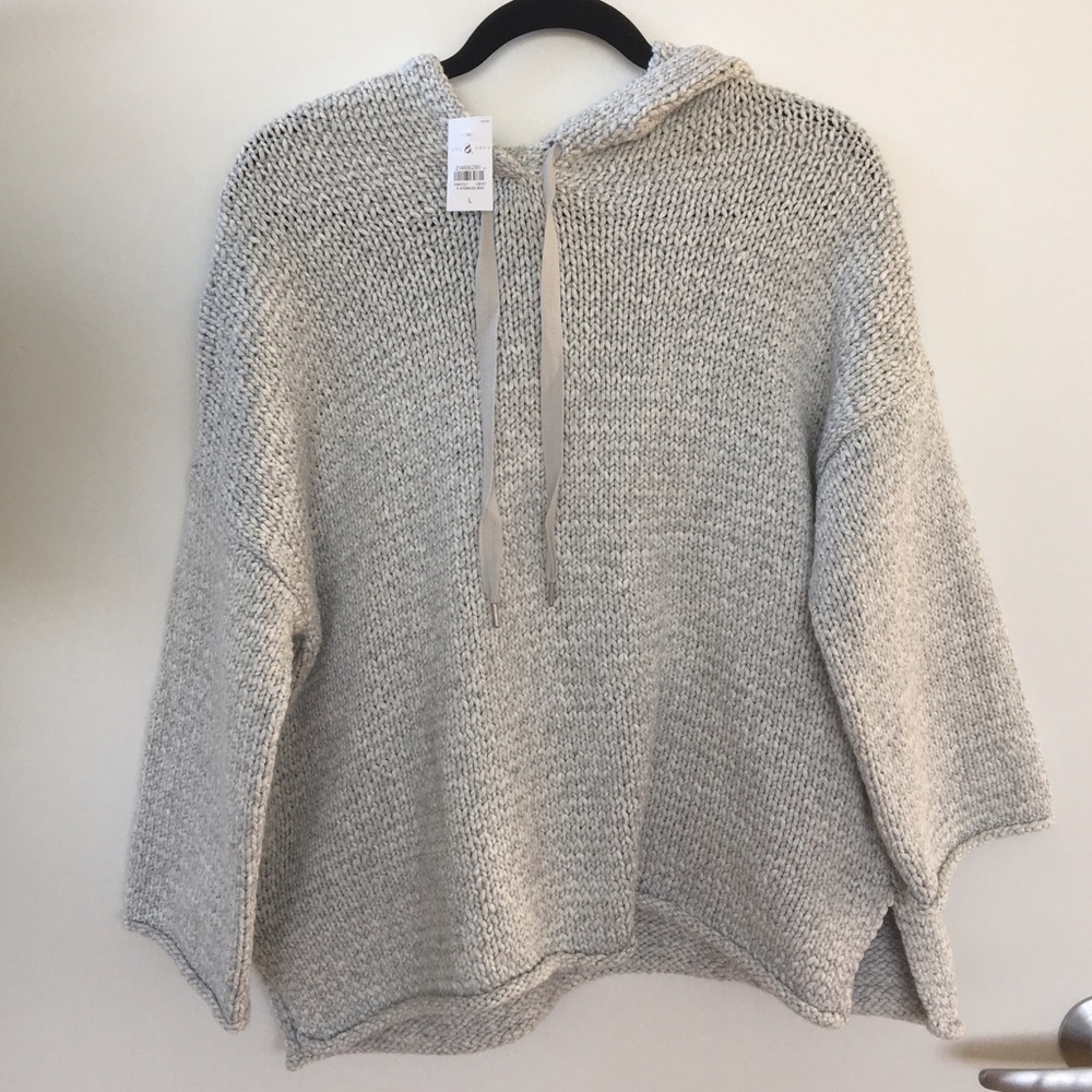Lou and Grey: knit pullover with hood