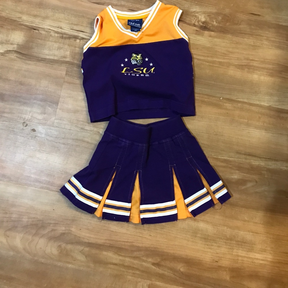 Toddler cheerleading suit