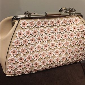 Catherine Malandrino Satchel laser flowers