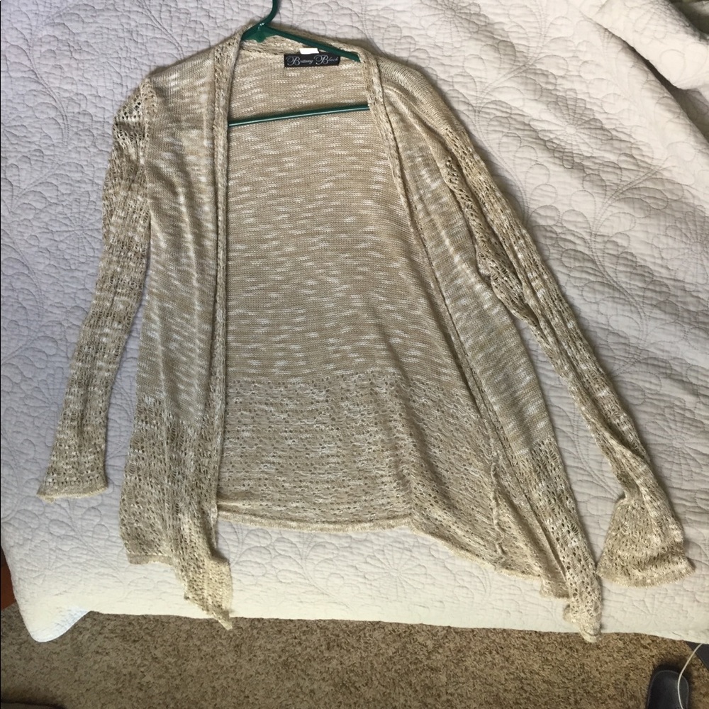 TAN CARDIGAN