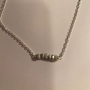 NWOT White Stone Necklace