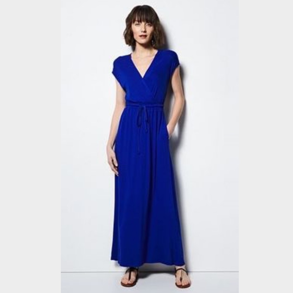 Milly for design nation blue maxi dress size small