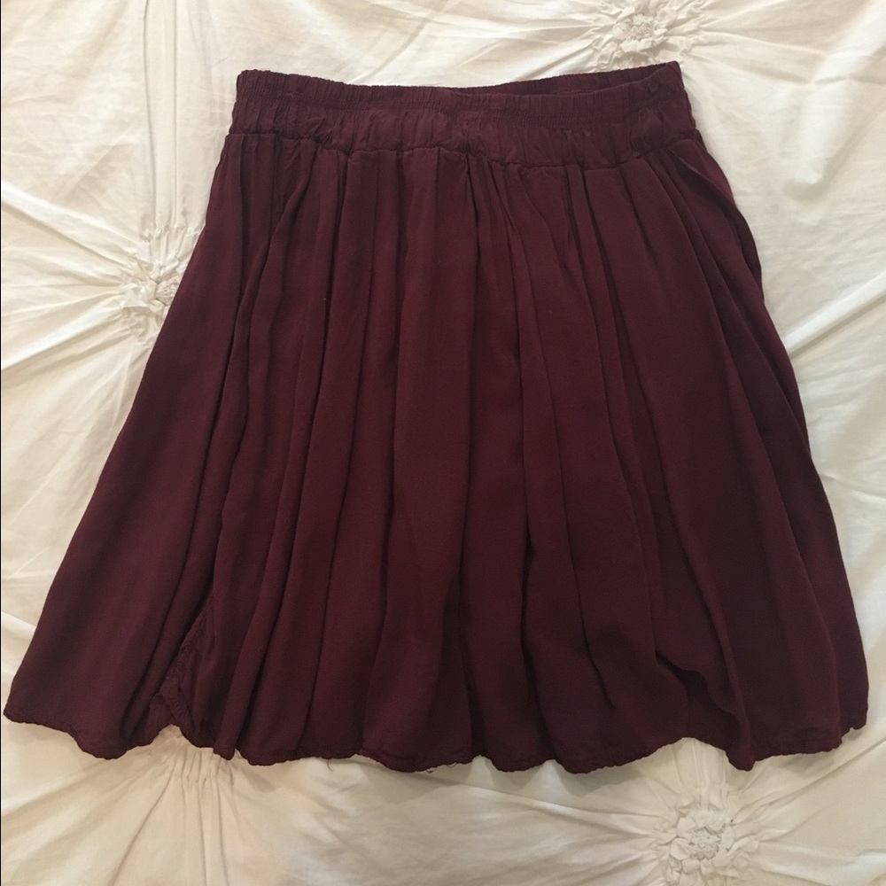 Brandy Melville Maroon Skirt