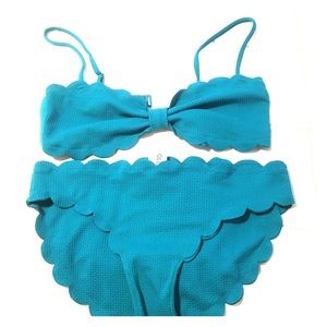 Teal scallop swimsuit [Brand NEW]
