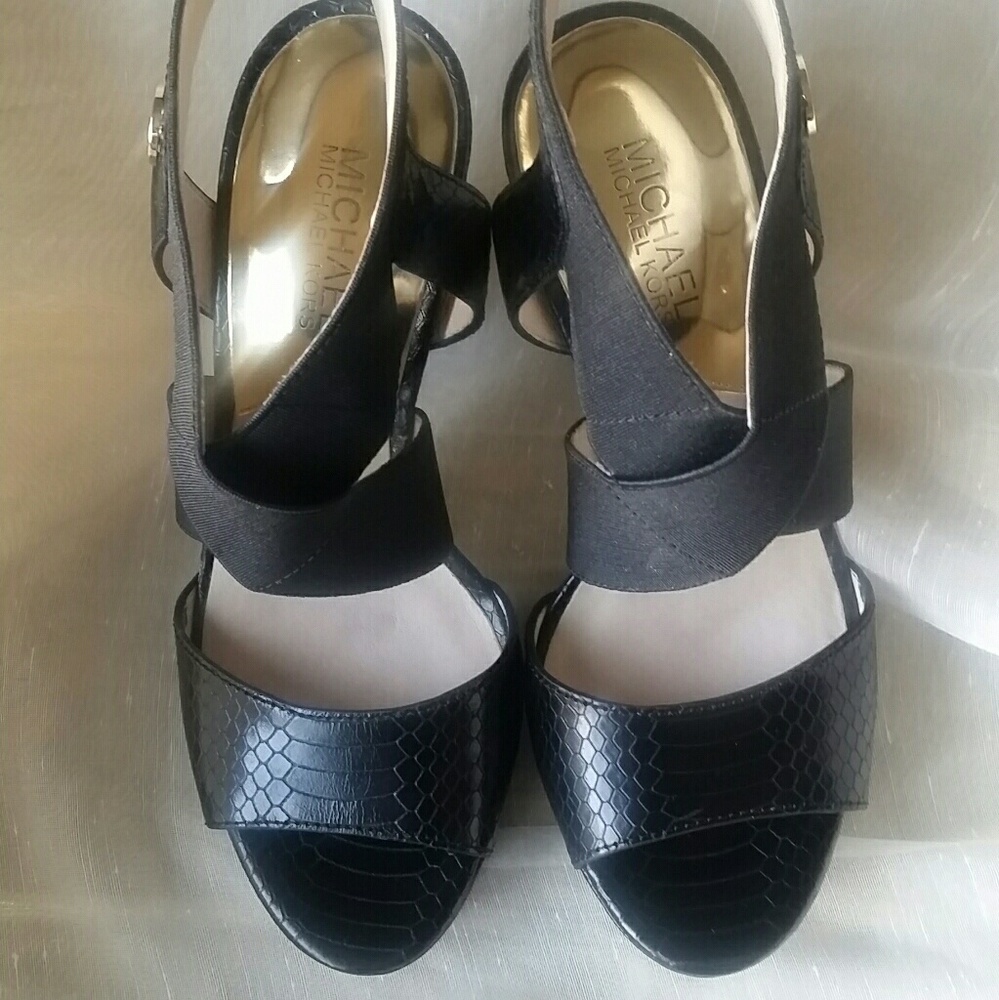 Michael Kors Black High Heel Sandals