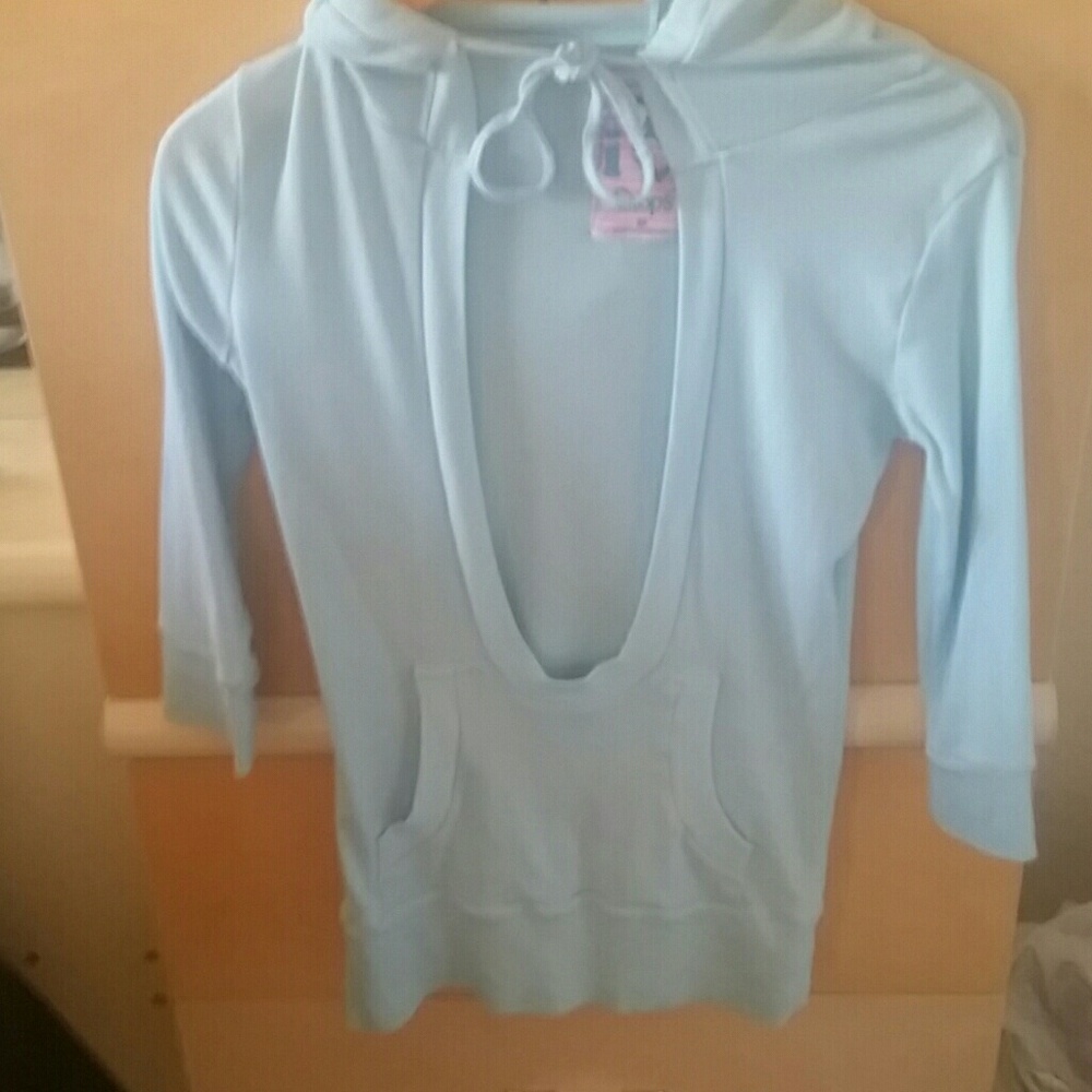 "Deb" Y2K Hooded Light Weight Summer Top