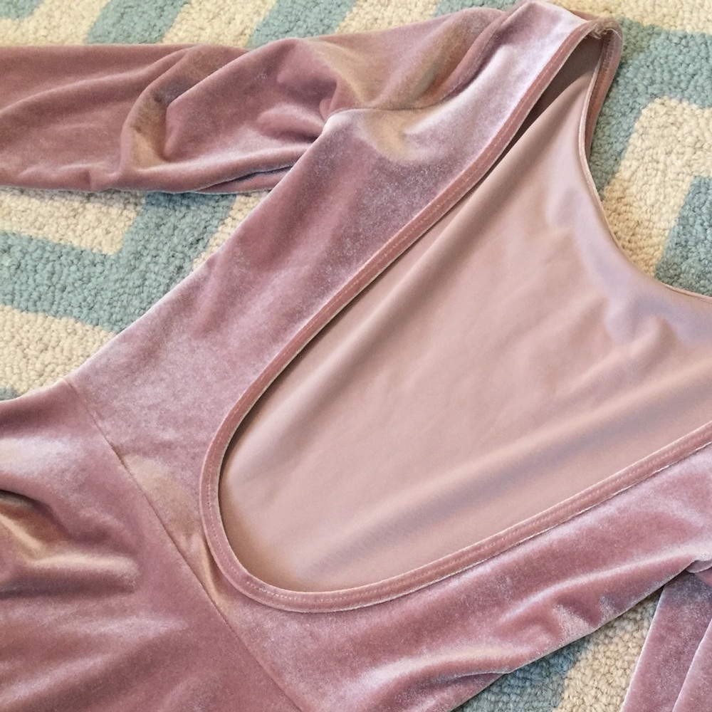 American Apparel Velvet Skater Dress