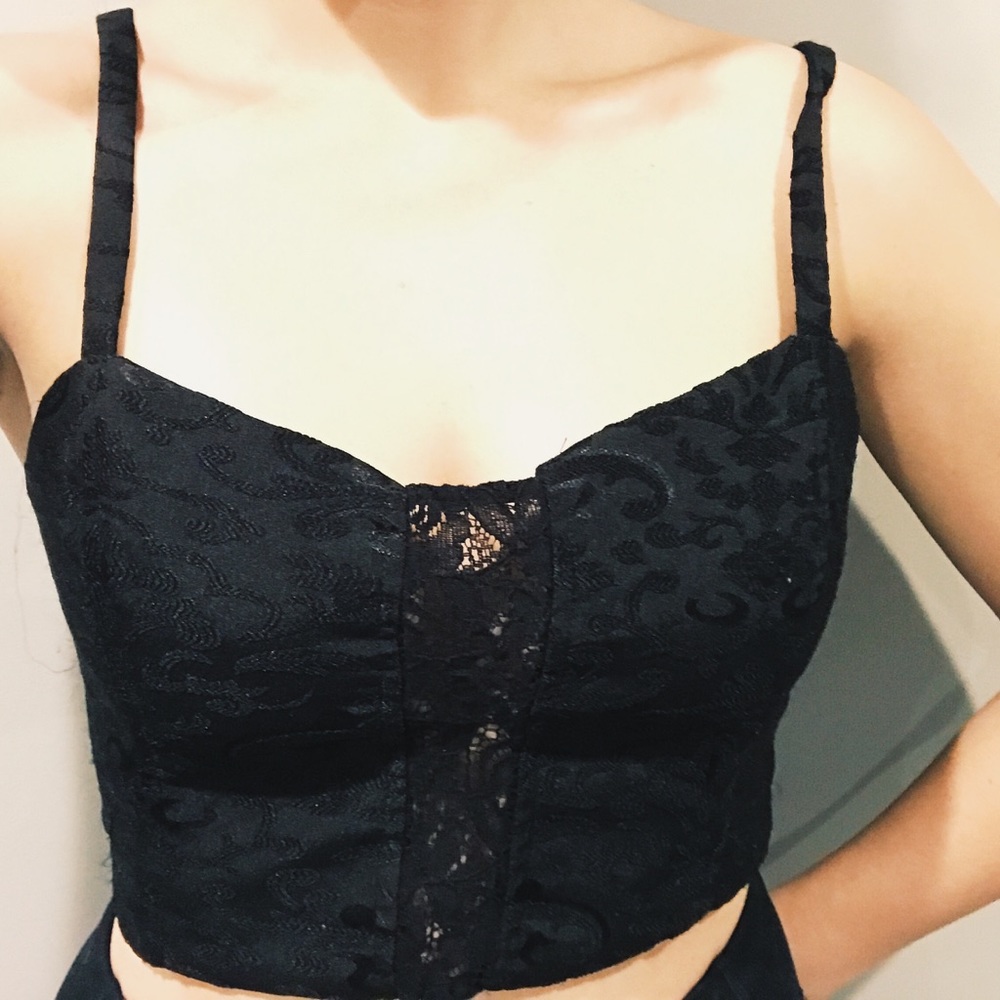 Urban Outfitters Brocade Lace Crop Tank / Bra