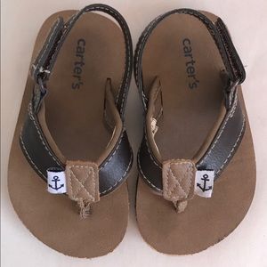 Carter's Freddy 2 Boys Brown Sandals