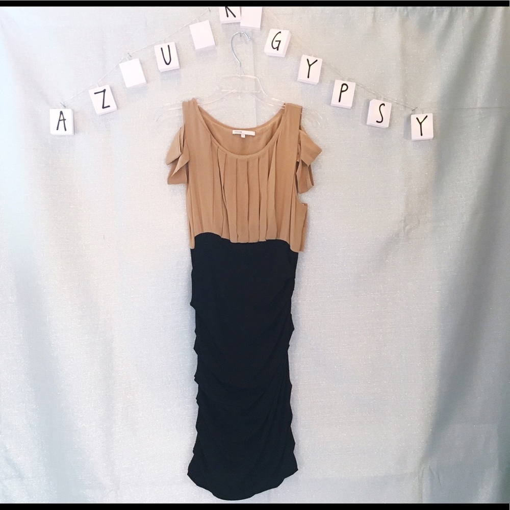 ✨ Maje Nude and Black Cocktail Dress ✨