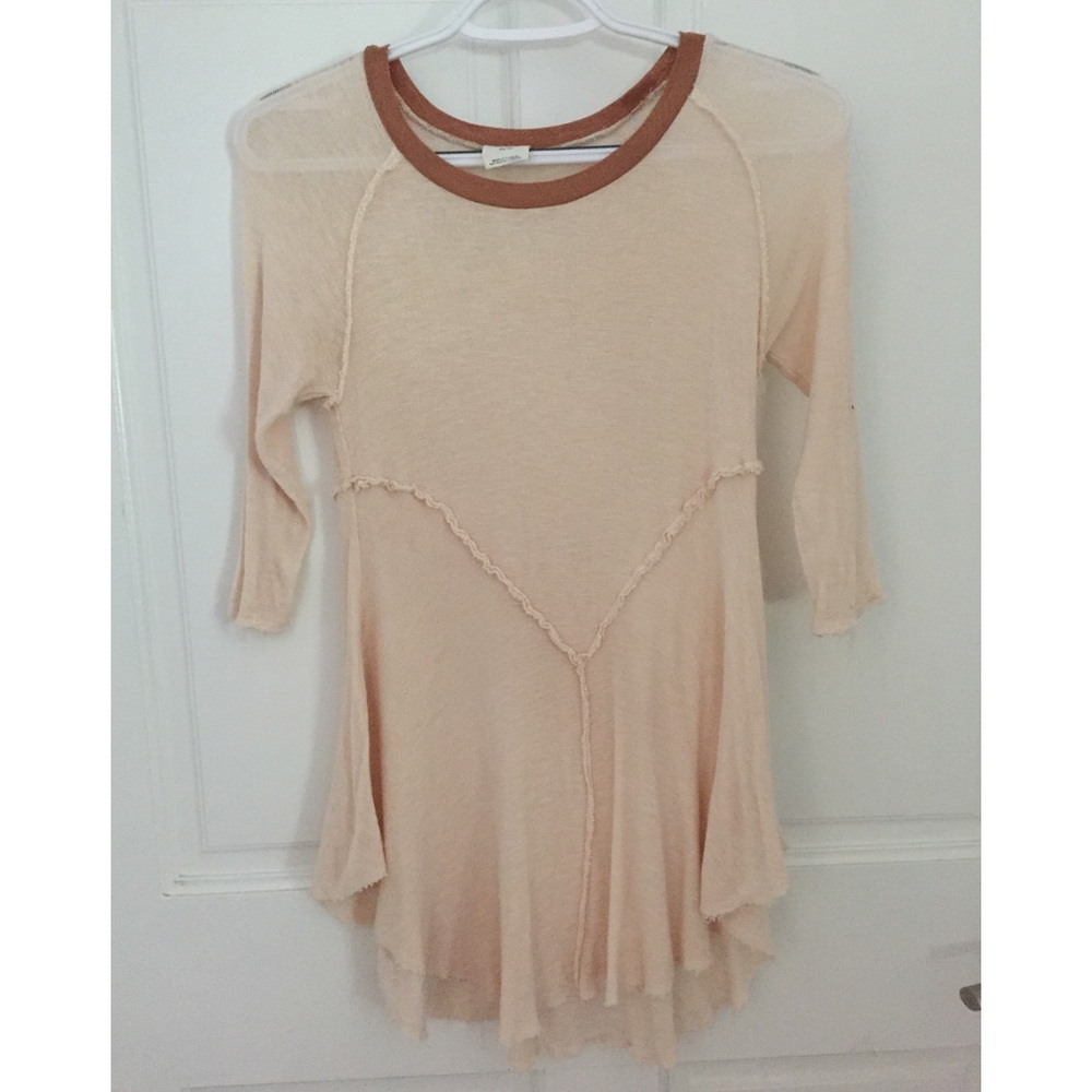 Free People cream colored top