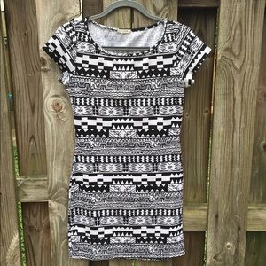 Aztec t-shirt dress