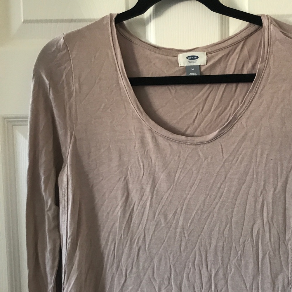 Long sleeve taupe top