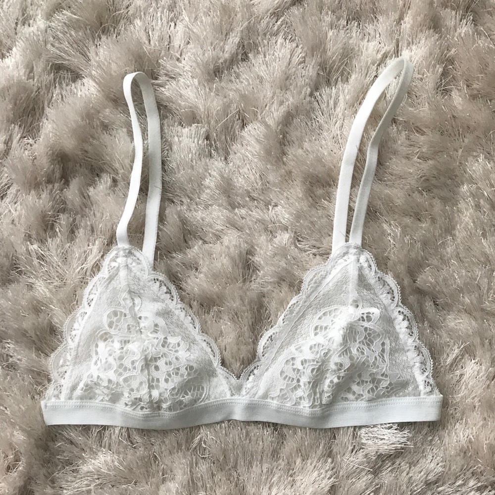 Lace detail bra SZ S