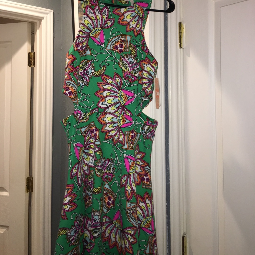 Gianni Binini dress with cutout sides.
