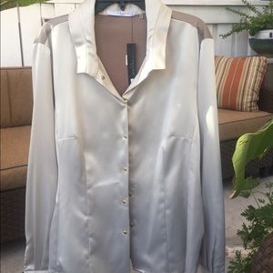 Tahari Blouse Light taupe
