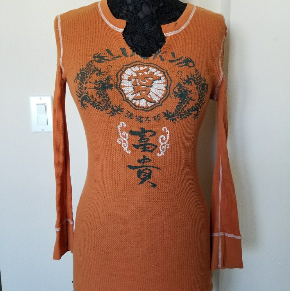 Lucky brand top orange