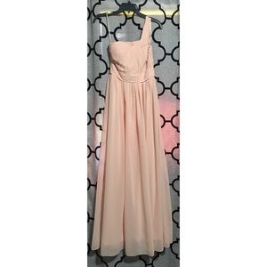 Blush pink bridesmaids/prom dress!