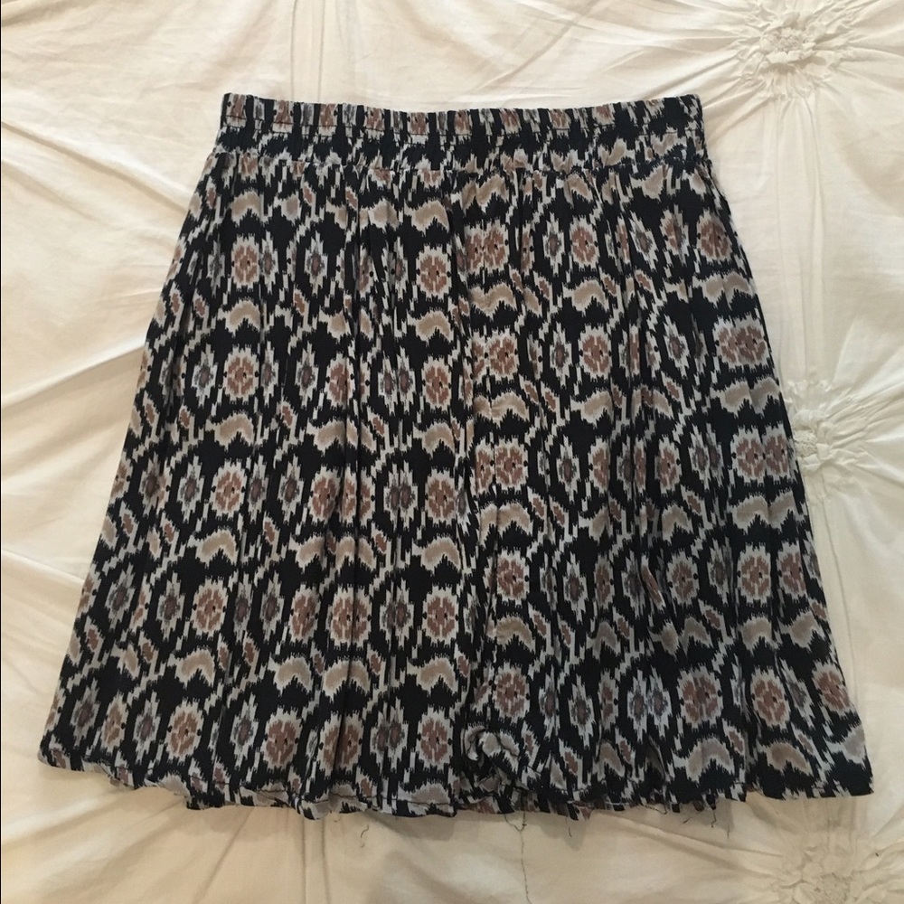 Brandy Melville Mosaic Rose Patterned Skirt