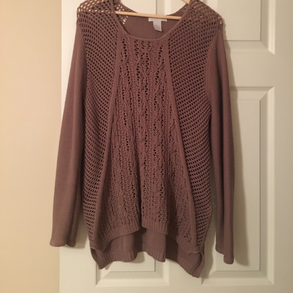 Brown knit sweater