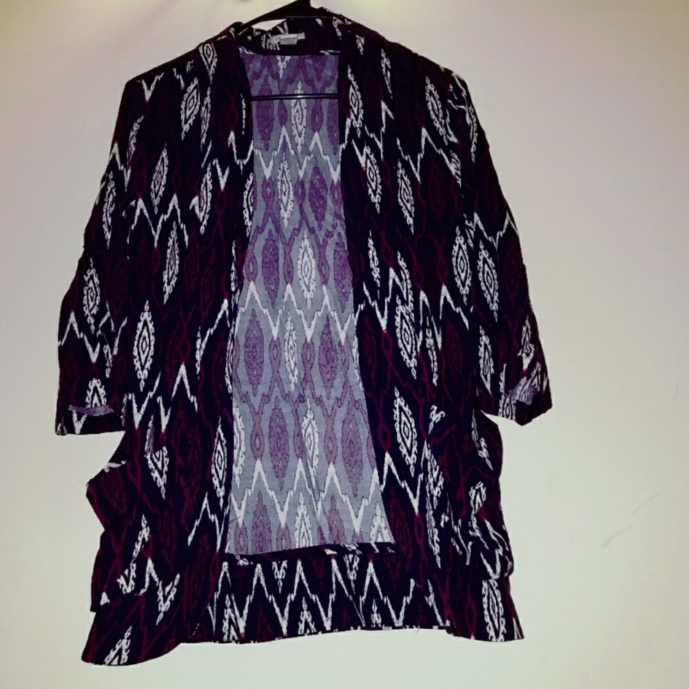 Printed cardigan