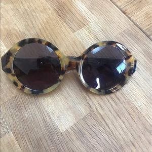 Karen walker leopard print sun glasses!
