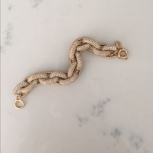 Jcrew Pave Link Bracelet