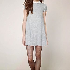 Forever 21 Marled Knit Gray Swing Dress