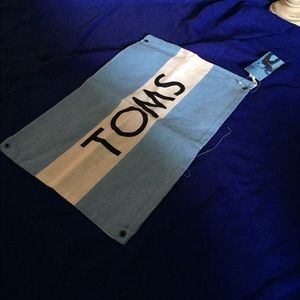 Donated//TOMS flag drawstring bag