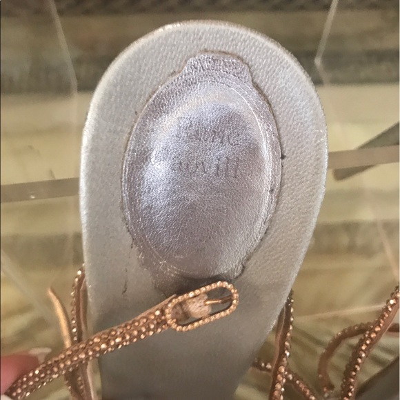 Size 11, Rene Caovilla Rose Crystal Ankle Strap - Picture 7 of 8