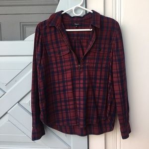 Madewell quarter zip top