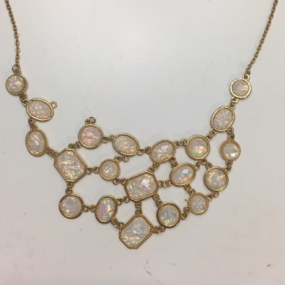 White Statement Necklace