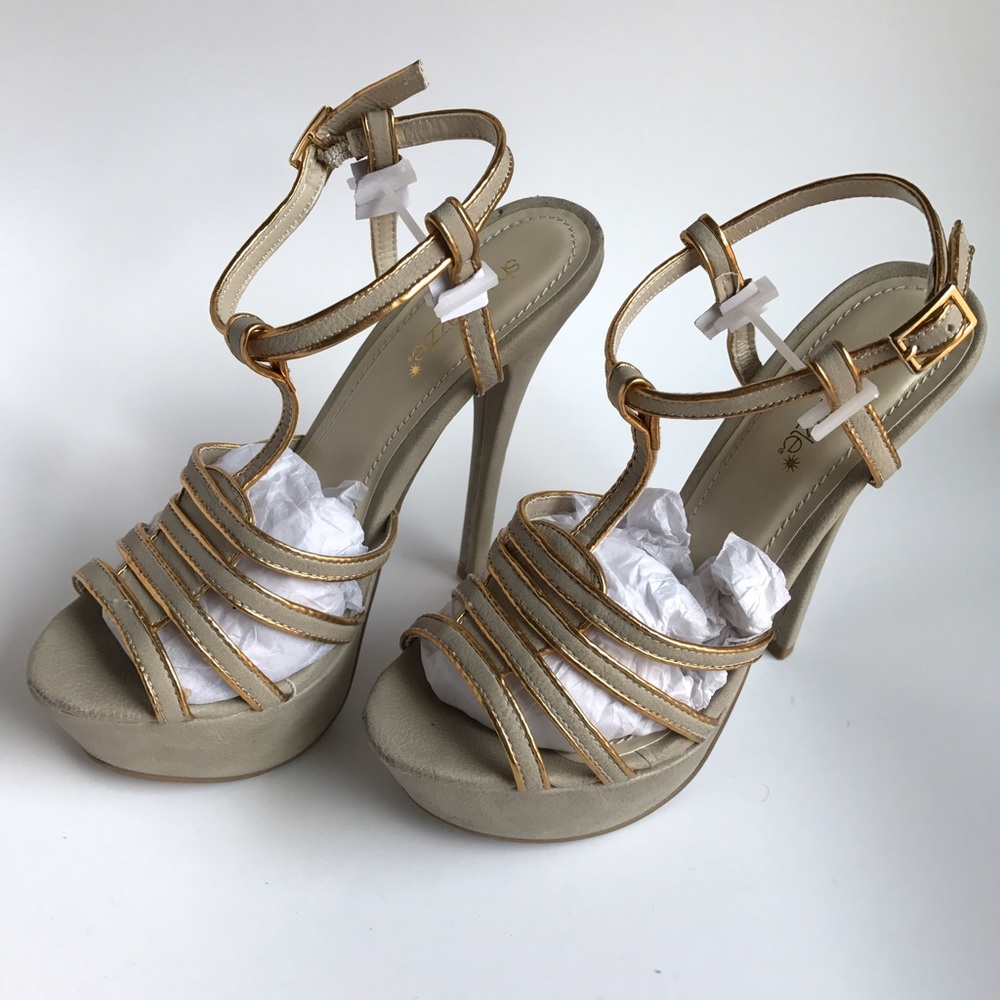 Beige High Heels