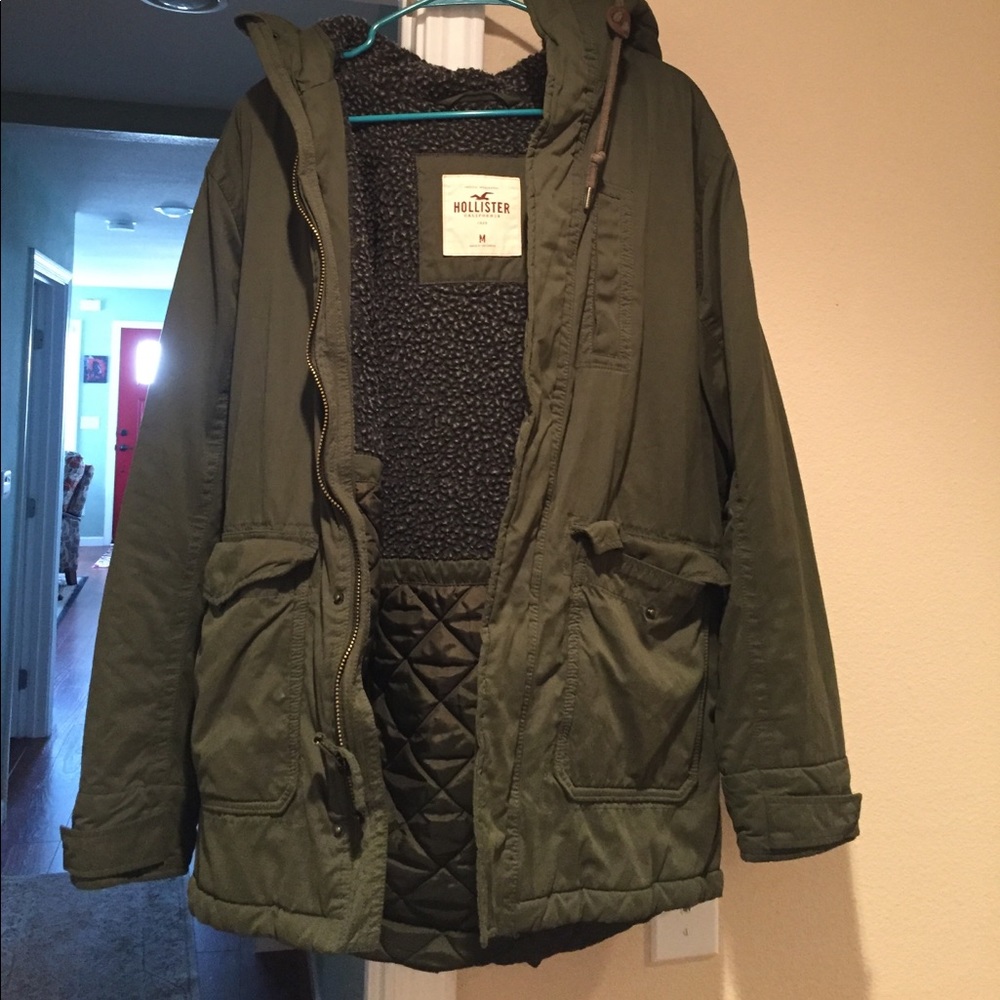 Hollister Army Green Parka