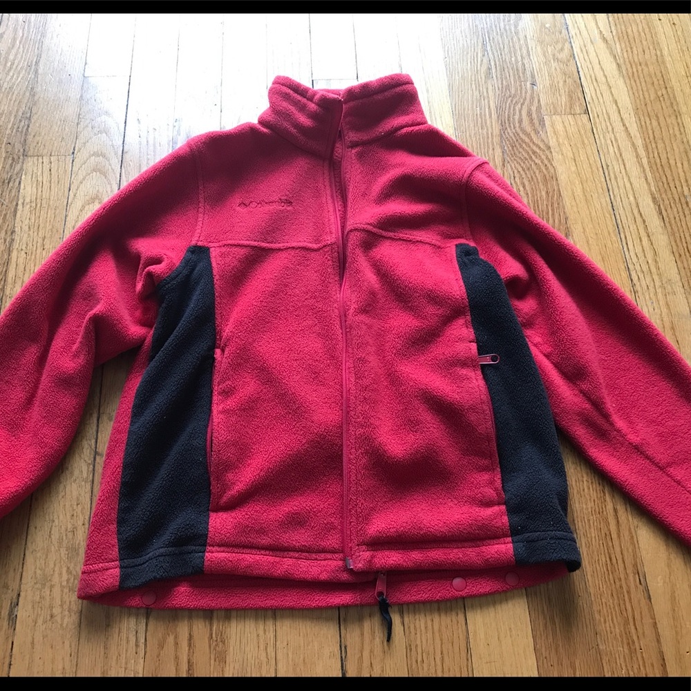 Red Columbia fleece
