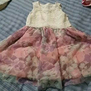 Girls Lacey Floral Dress
