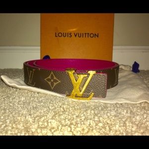 Authentic Louis Vuitton monogram belt