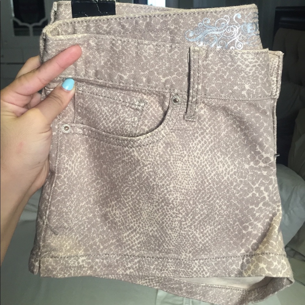 Snake Print Shorts