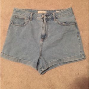 "Mom" high waisted jean shirts