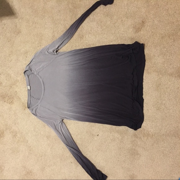 Hollister Long Sleeve Grey Ombré - Picture 1 of 1