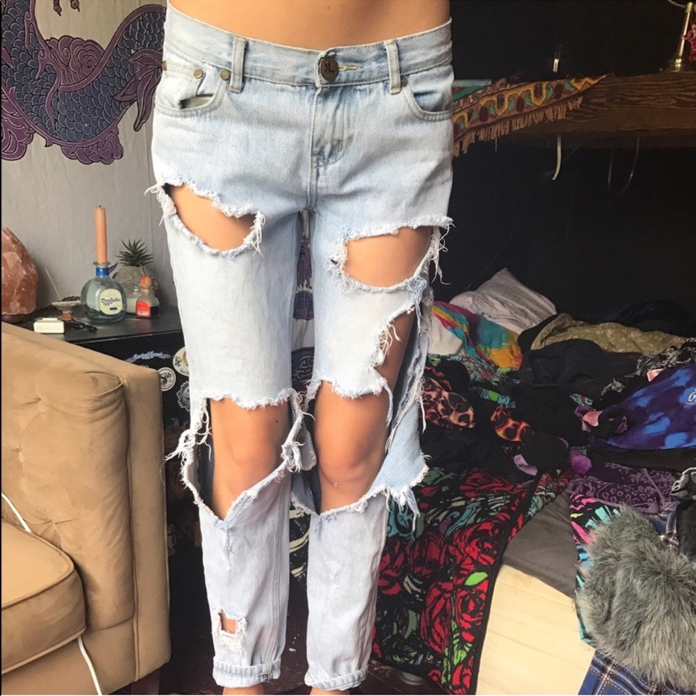 ONE TEASPOON BOYFRIEND JEANS SZ 24