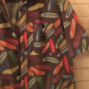 Surfboard pattern button up by DC
