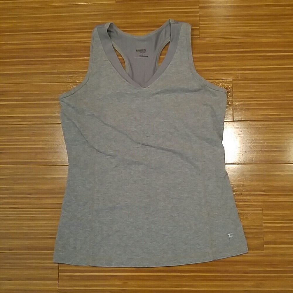 Gray workout tank