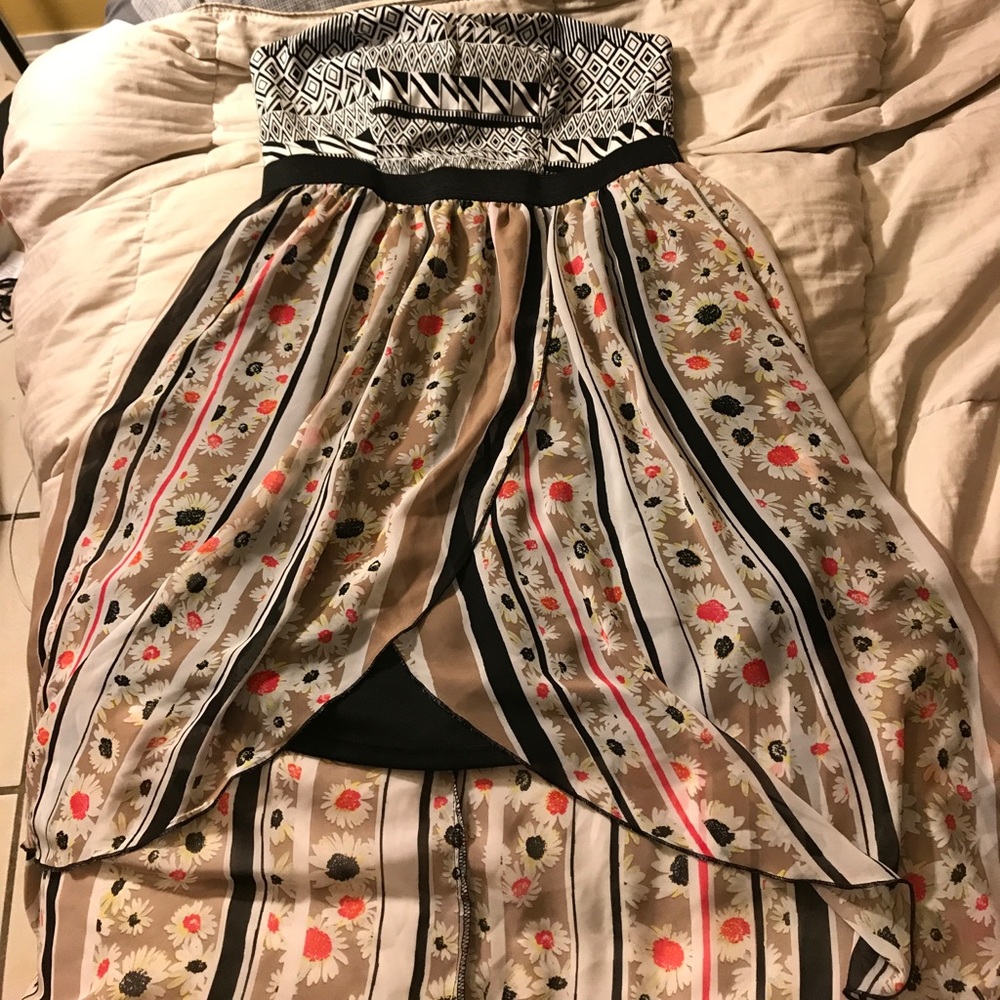 Strapless summer dress