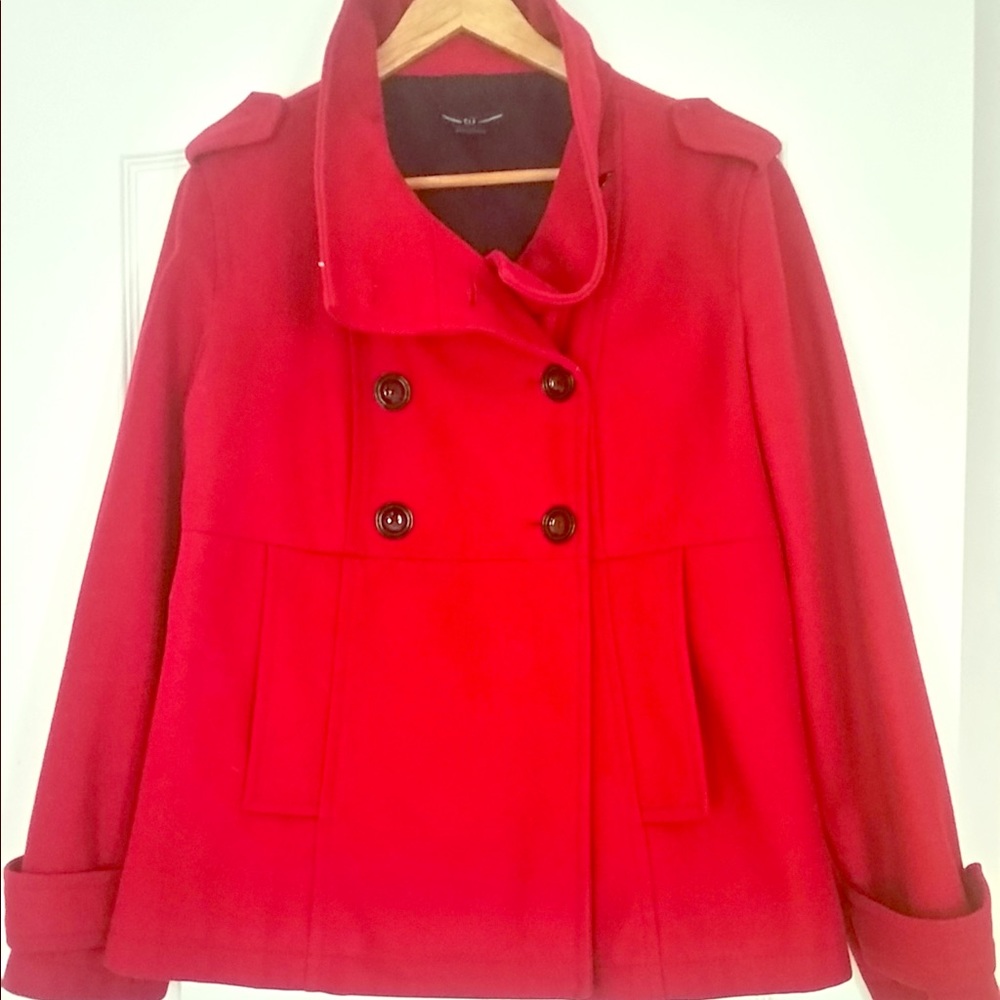 Gap Red Peacoat