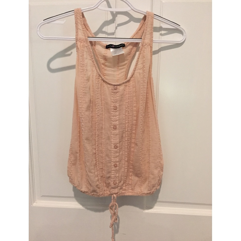 Urban outfitters razor back light pink tank top