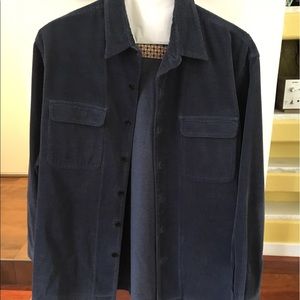 Navy blue business casual shirt